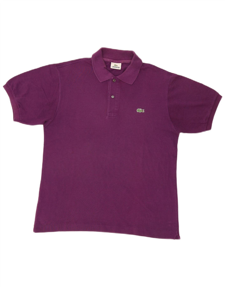 Polo Lacoste para hombre talla 4 mediano algodón morado