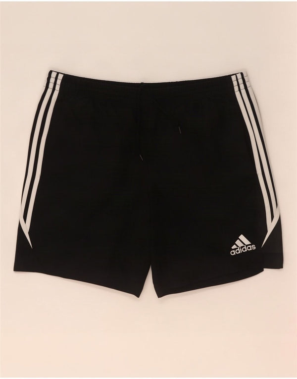 Adidas - Pantalones cortos deportivos para hombre, talla grande, color negro, poliéster