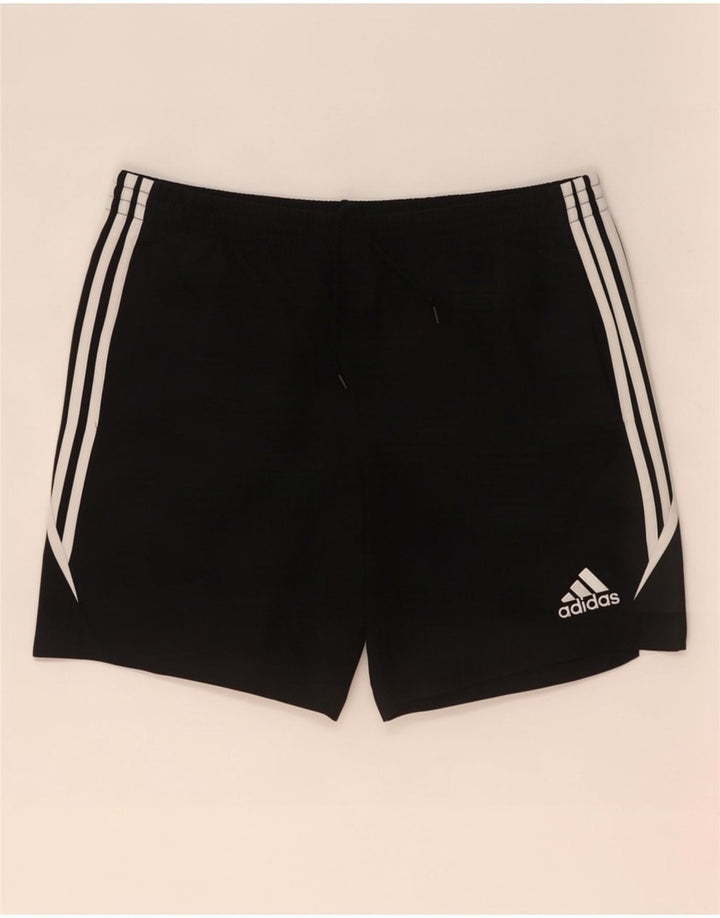 Adidas - Pantalones cortos deportivos para hombre, talla grande, color negro, poliéster