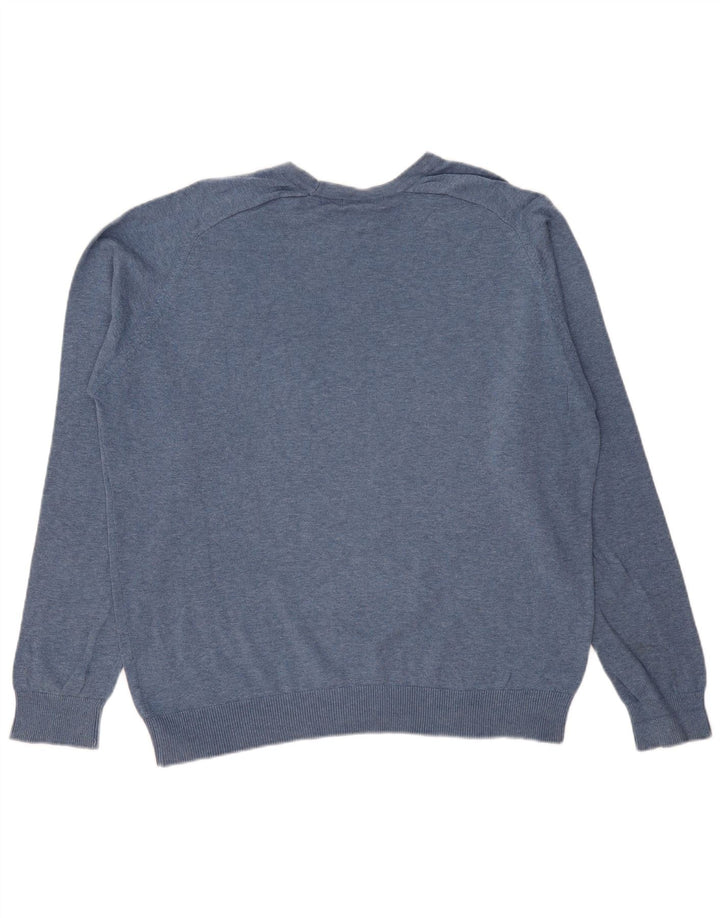 JAMES PRINGLE Jersey de cuello redondo y ajuste relajado para hombre Algodón azul medio