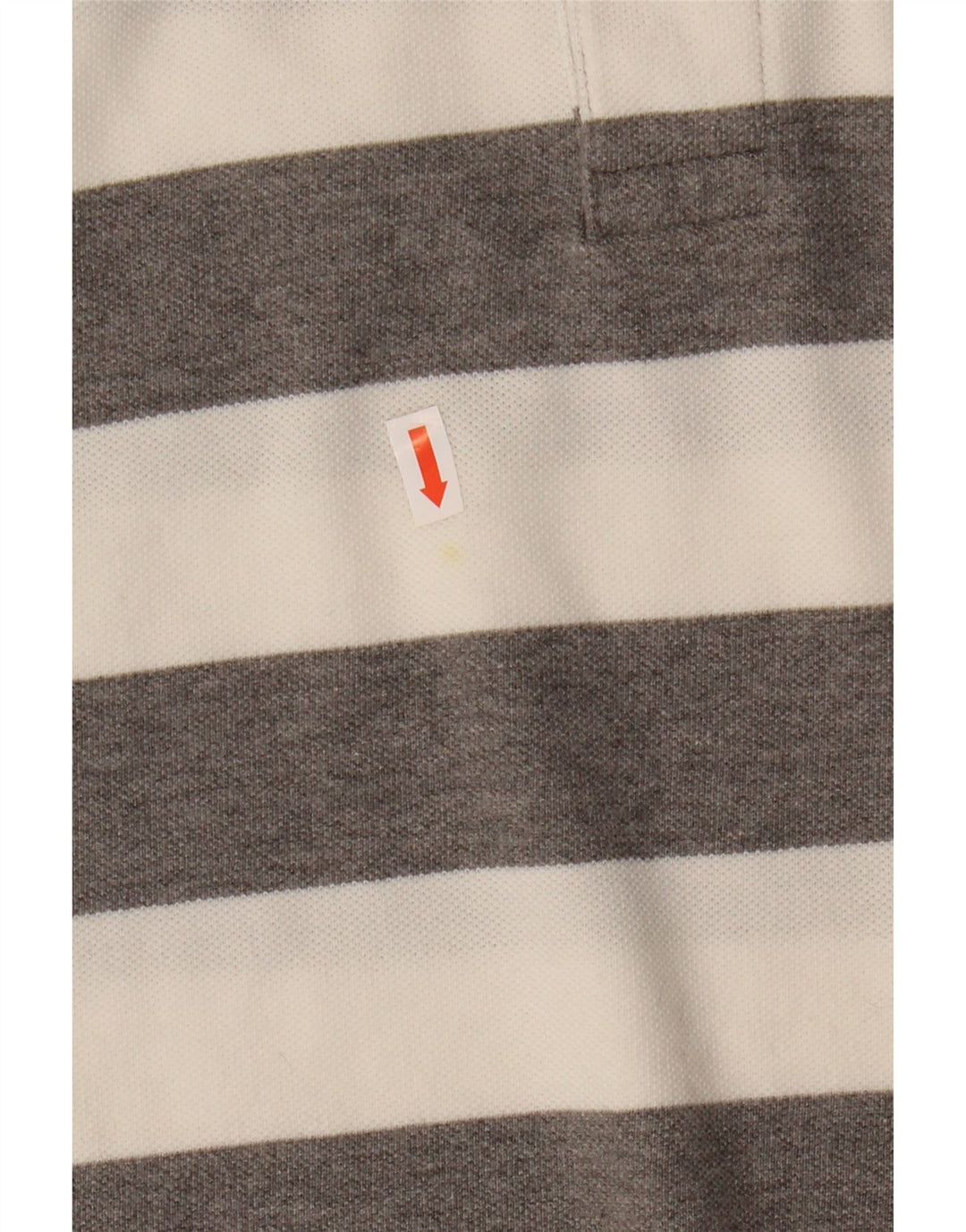 Polo Gap Hombre Algodón A Rayas Gris Grande