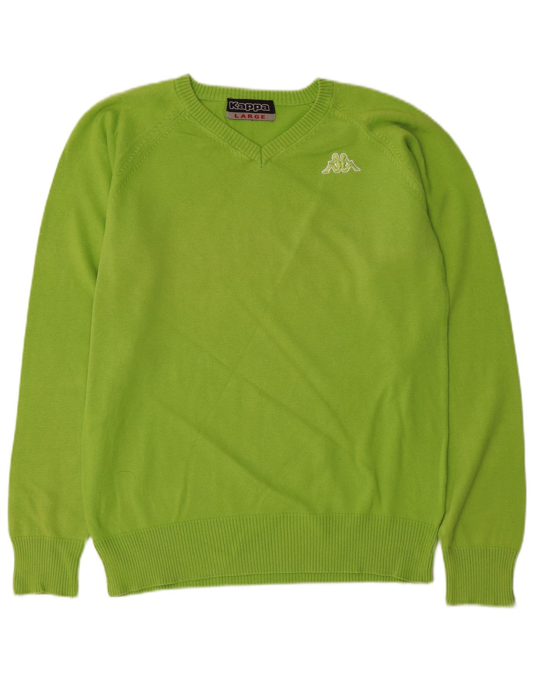 Kappa Hombre Jersey Con Cuello En V Jersey Grande Verde Algodón