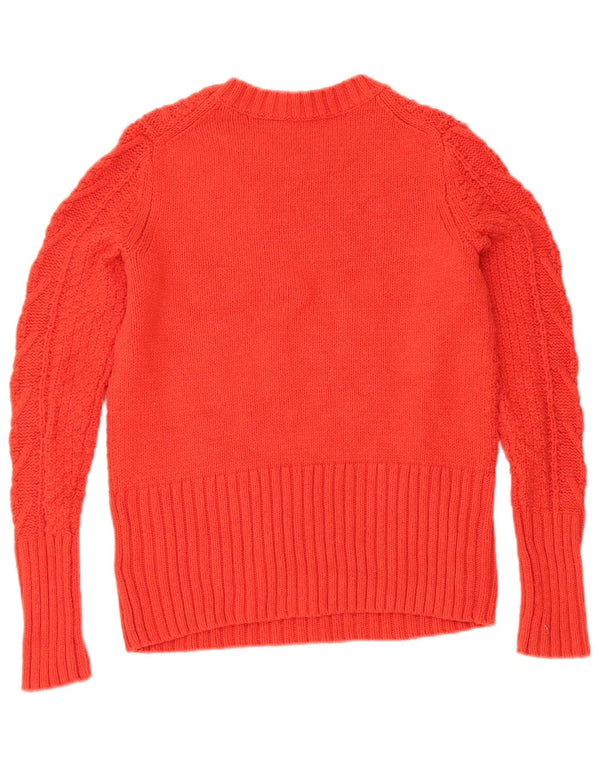 Gap Jersey de Cuello Redondo para Mujer UK 10 Small Red Cotton