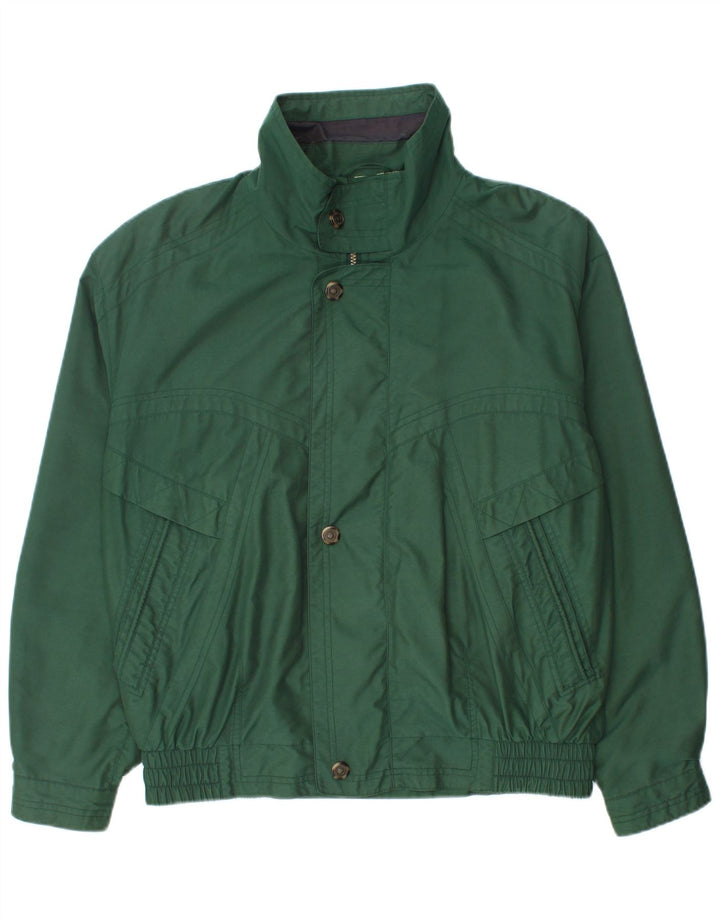 Umberto Rosetti Chaqueta Bomber para Hombre UK 40 Grande Poliéster Verde