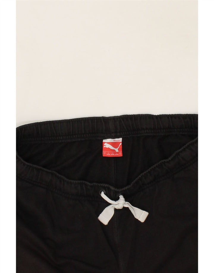 PUMA Mens Graphic Sport Shorts Large  Black Vintage Puma and Second-Hand Puma from Messina Hembry 