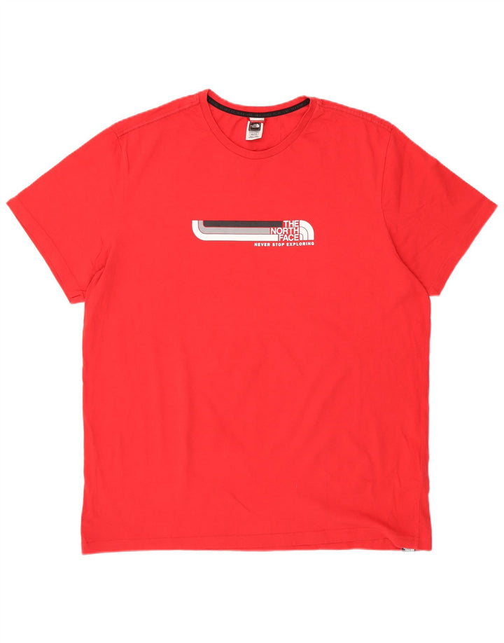 THE NORTH FACE Camiseta gráfica para hombre Top 2XL Algodón rojo