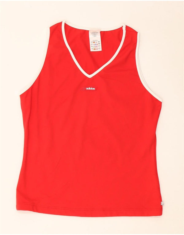 ADIDAS Camiseta sin mangas para mujer ES 40 XL Nylon rojo