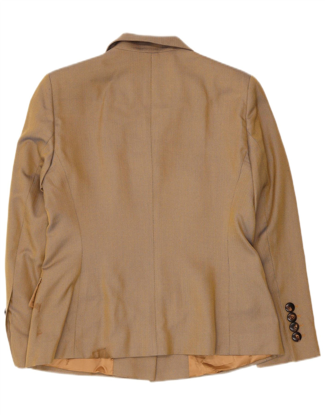 Escada Chaqueta Blazer Elements para Mujer UK 42 Medium Beige Herringbone