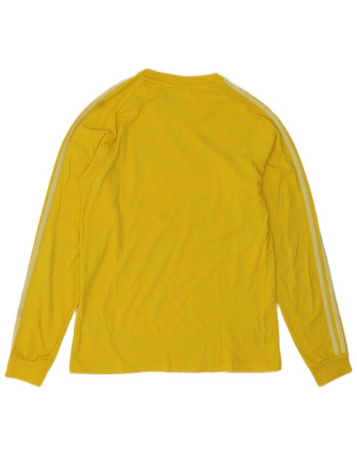 Adidas Hombre Top Manga Larga Pequeño Algodón Amarillo