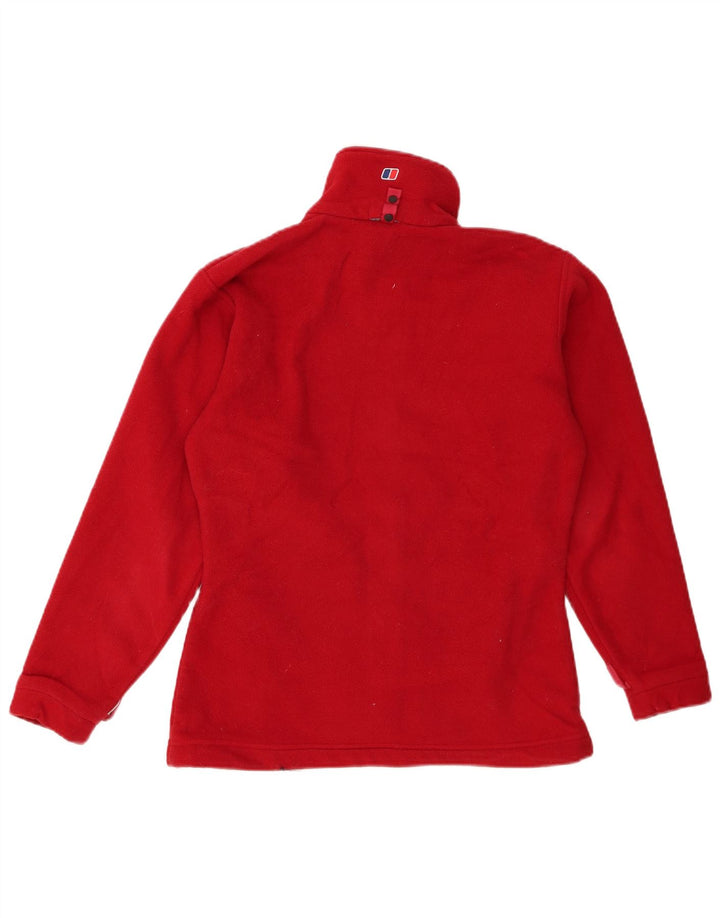 BERGHAUS Womens Fleece Jacket UK 10 Small Red Polyester