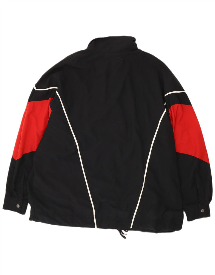 Nike Chaqueta bomber para hombre UK 47/48 2XL Negro Colorblock Poliéster