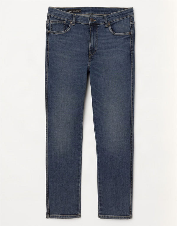 Zara Mujer Vaqueros Slim EU 40 Medium W30 L27 Azul