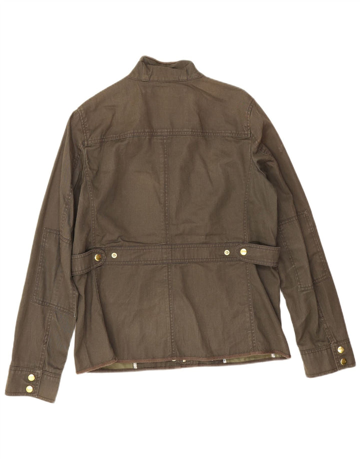 J. Crew Chaqueta utilitaria para mujer UK 44 Algodón caqui mediano