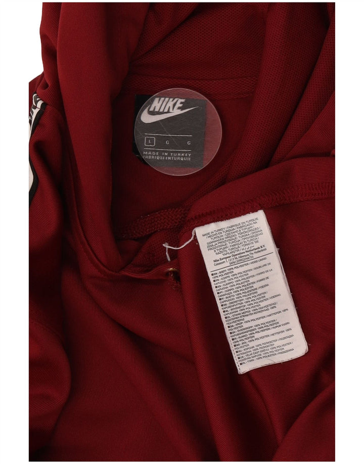Nike - Sudadera con capucha gráfica para hombre, tamaño grande, poliéster burdeos