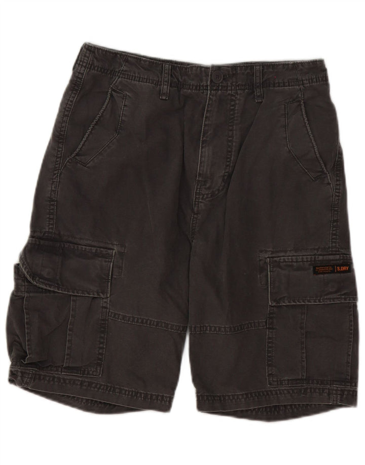 Superdry Shorts Cargo Para Hombre W30 Algodón Gris Medio