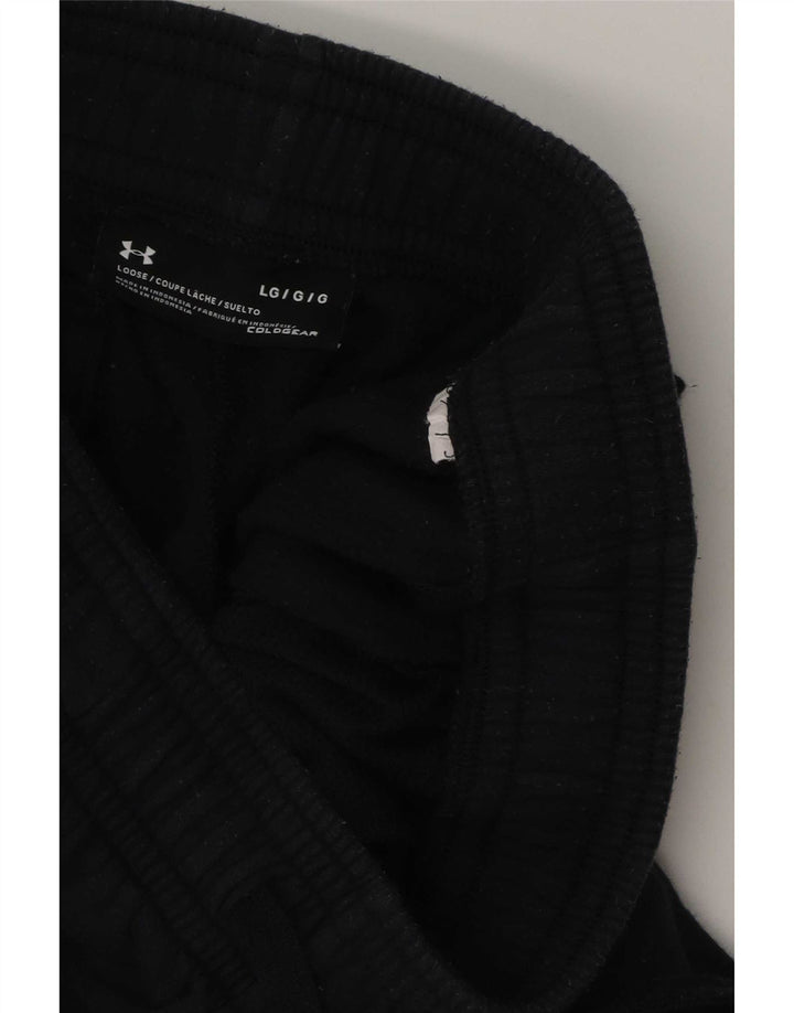 Under Armour Cold Gear - Pantalón de chándal para hombre, talla grande, algodón negro
