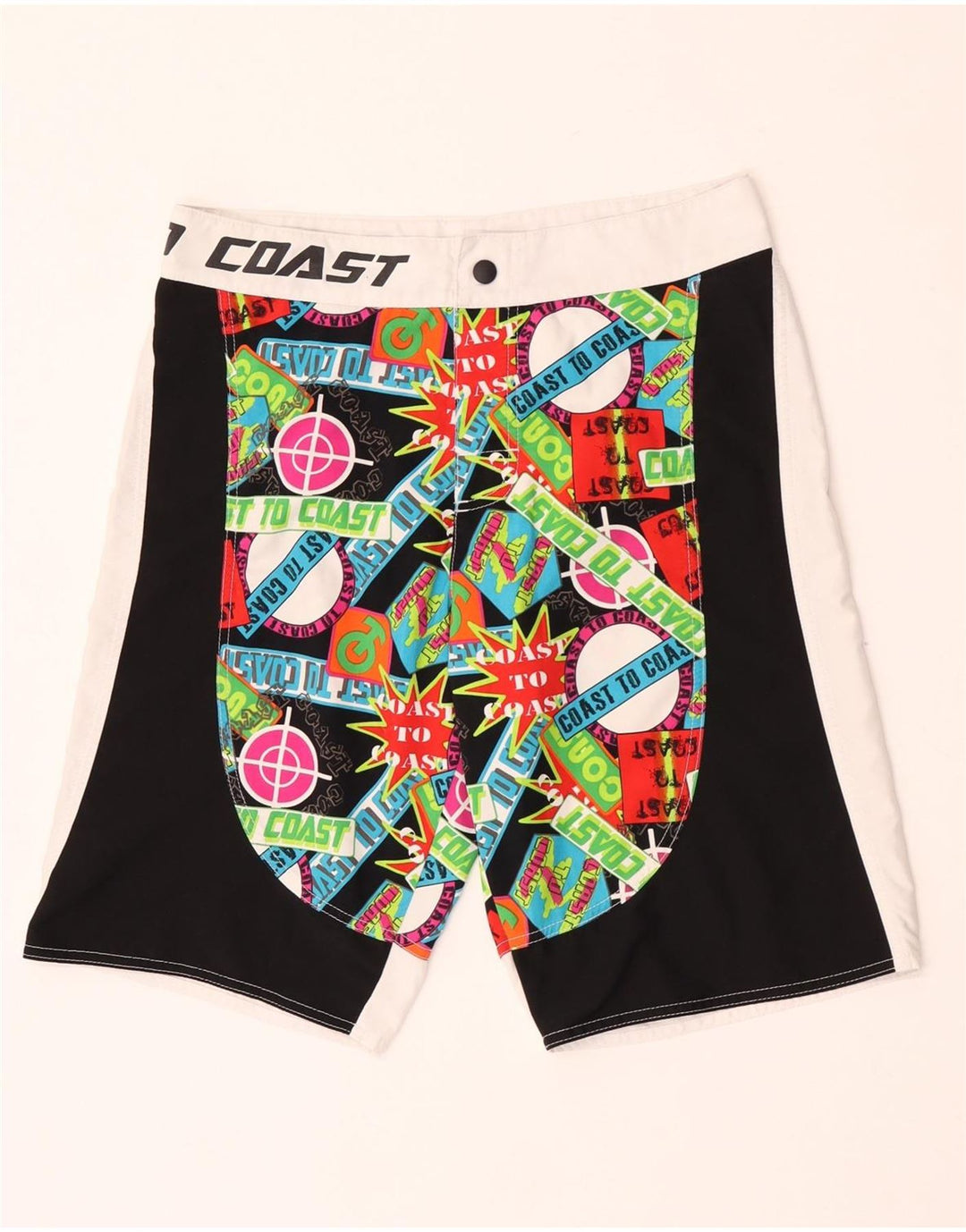 Shorts de baño con estampado gráfico para hombre Coast Poliéster multicolor mediano