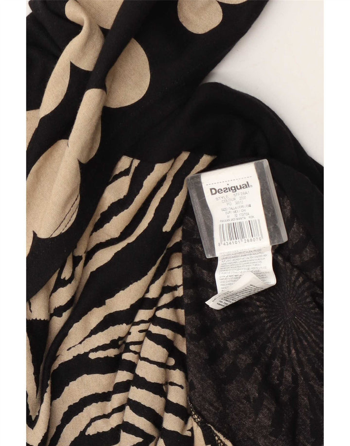 Desigual Mujer Falda Asimétrica Gráfica Mediana W28 Lunares Negros