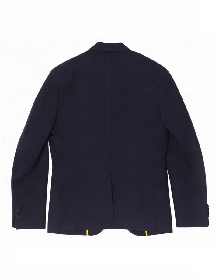 Sisley Chaqueta tipo blazer con 2 botones para hombre IT 52 XL Algodón azul marino