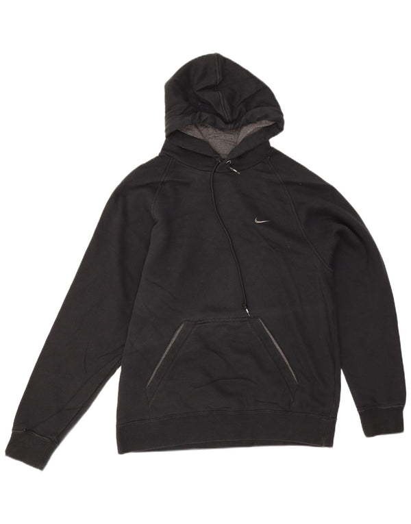 Nike - Sudadera con capucha para hombre (algodón negro mediano)