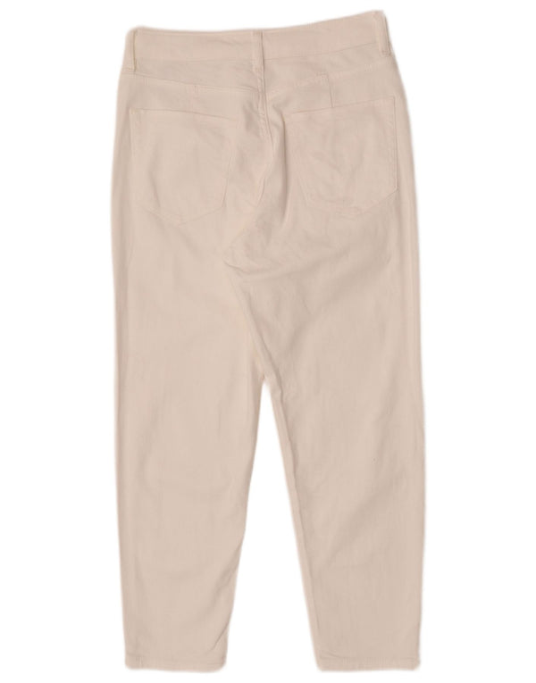 Marks & Spencer Vaqueros recortados para mujer UK 10 Small W28 L25 Algodón beige