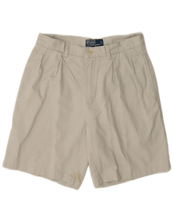 Polo Ralph Lauren pantalones cortos chinos pegados para hombre W30 algodón beige medio