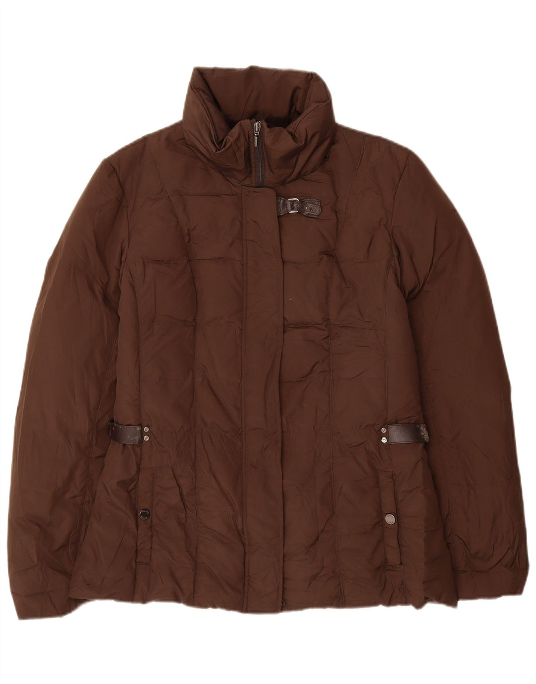 GEOX Chaqueta acolchada para mujer UK 42 Marrón medio