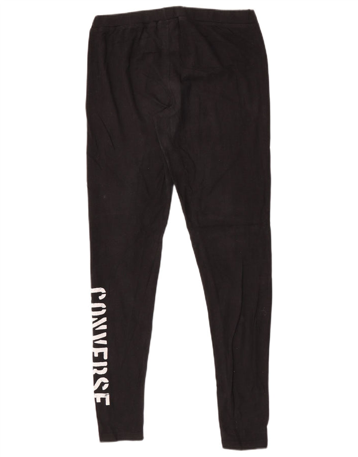 Converse Leggings gráficos para mujer Reino Unido 12 Mediano Negro