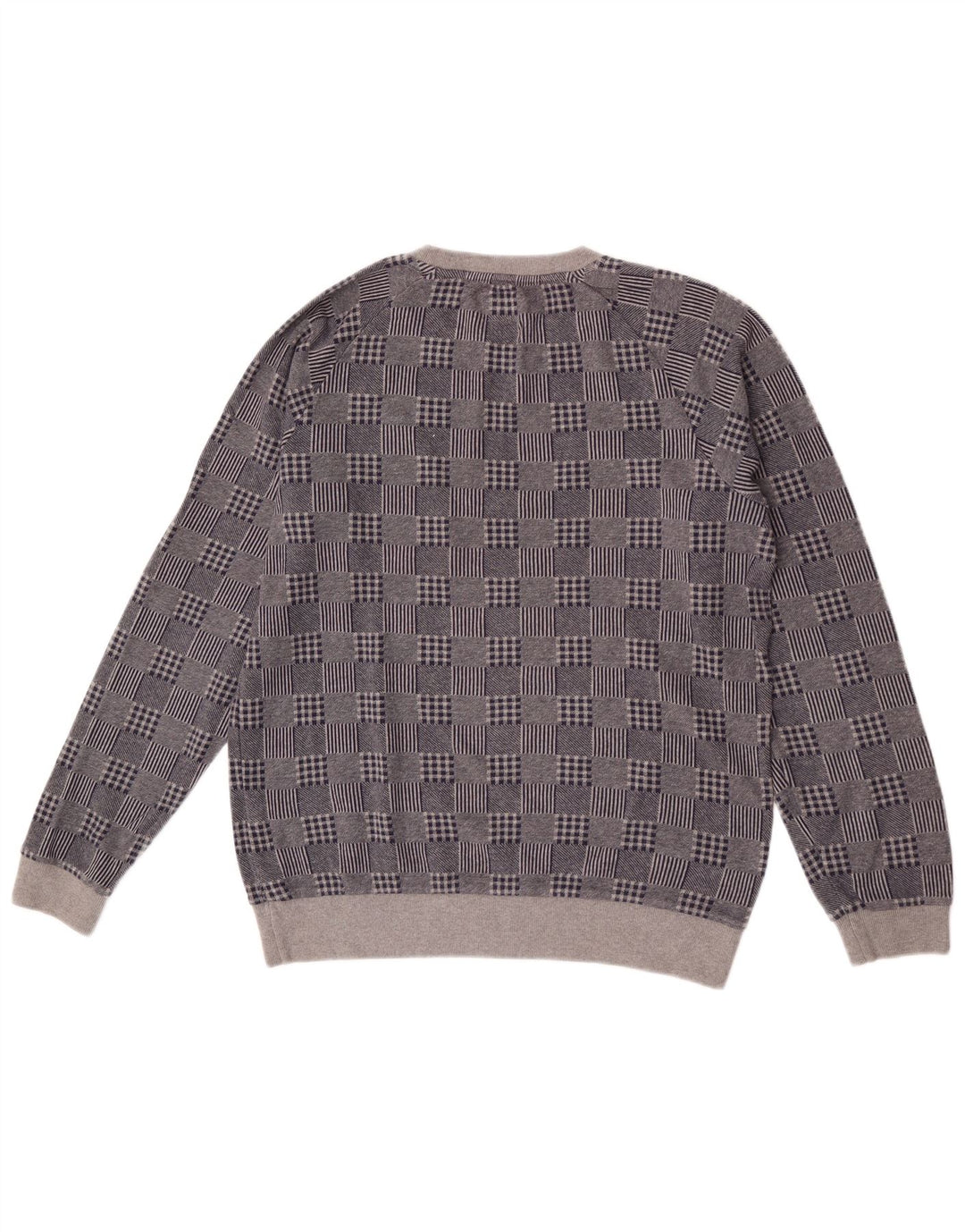 Jersey Jack Wills para hombre con cuello redondo y patchwork en azul marino mediano