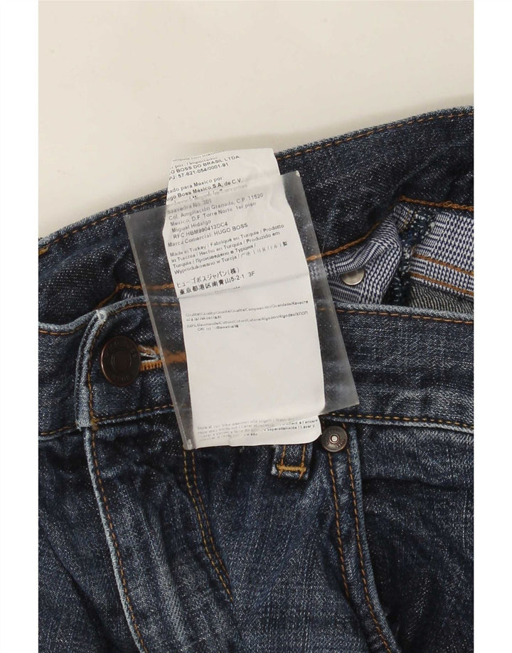 Vaqueros Hugo Boss Hombre Rectos W34 L34 Algodón Azul