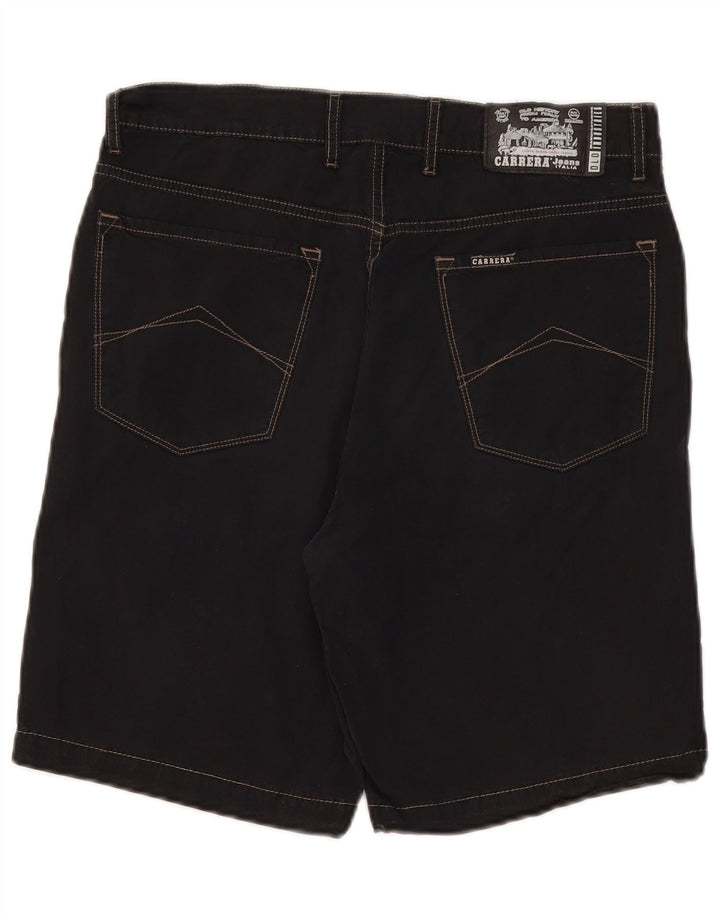 Carrera Pantalones cortos casuales para hombre W32 Algodón negro mediano