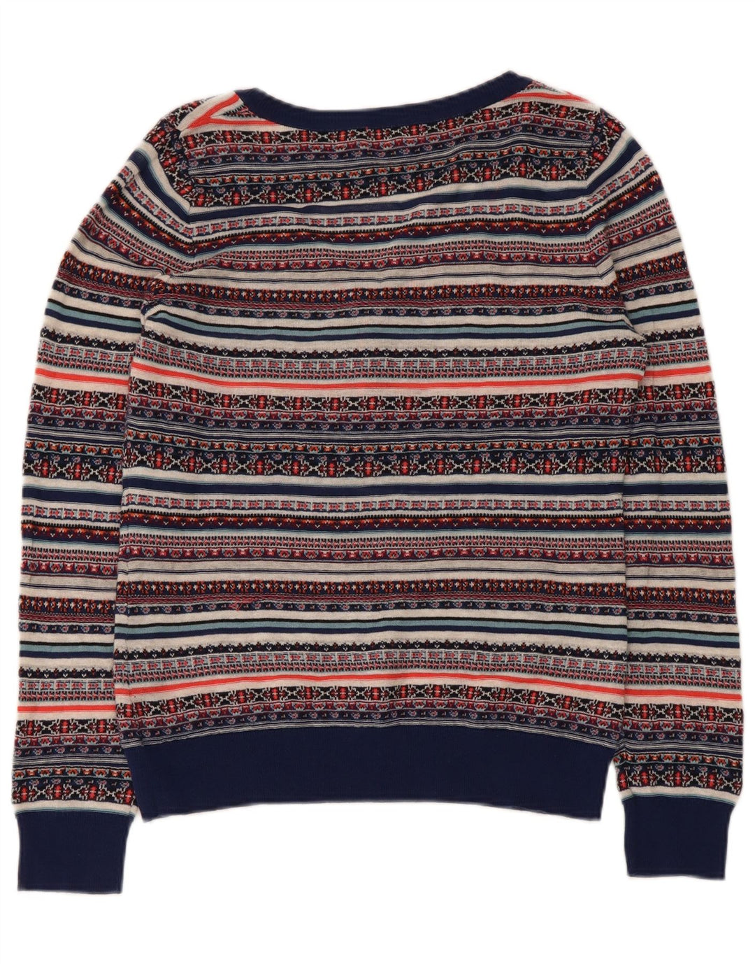 Monsoon Suéter tipo jersey con cuello en V para mujer UK 40 Medium Multicolor Fair Isle