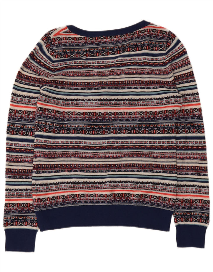 Monsoon Suéter tipo jersey con cuello en V para mujer UK 40 Medium Multicolor Fair Isle