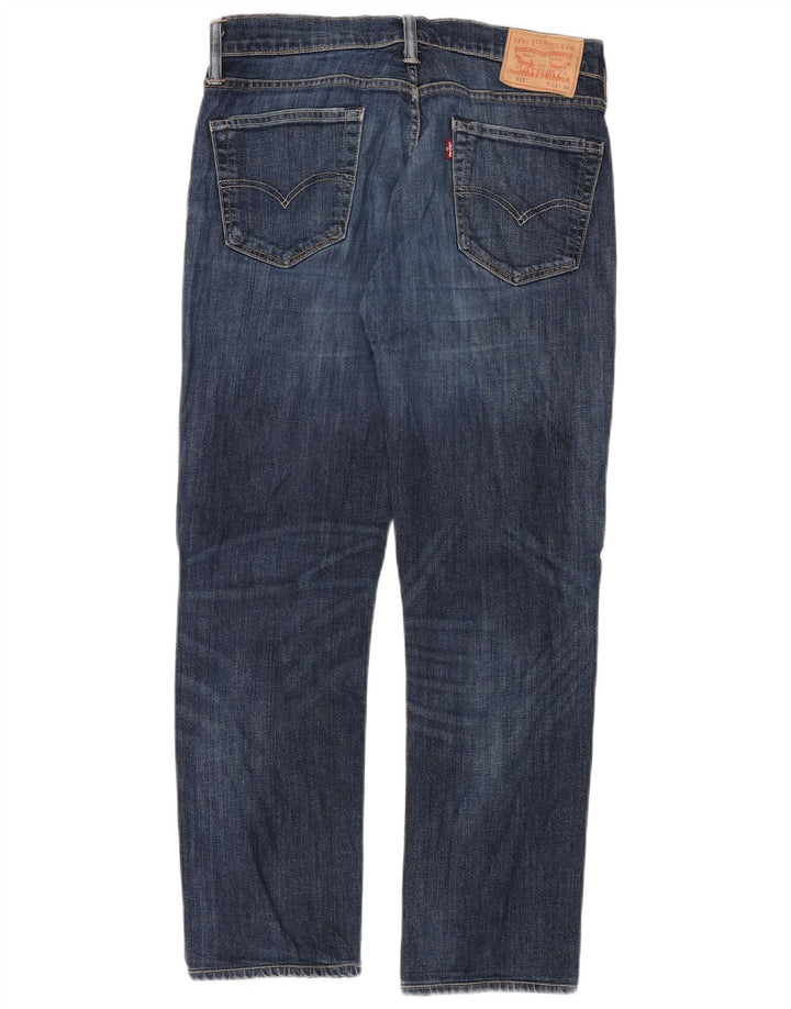 Levi's Hombre 511 Slim Jeans W33 L30 Algodón Azul