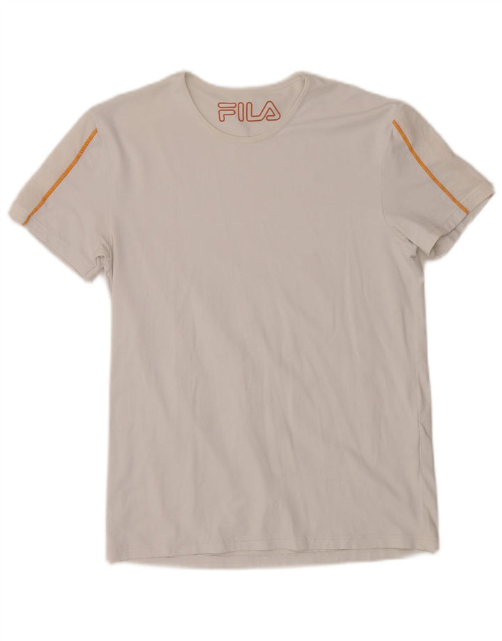 FILA Camiseta para mujer Top UK 10 Small White Viscosa