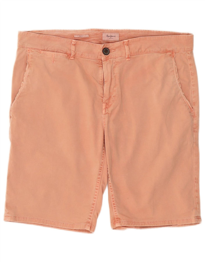 PEPE Jeans Pantalones cortos chinos para hombre W36 Large Pink