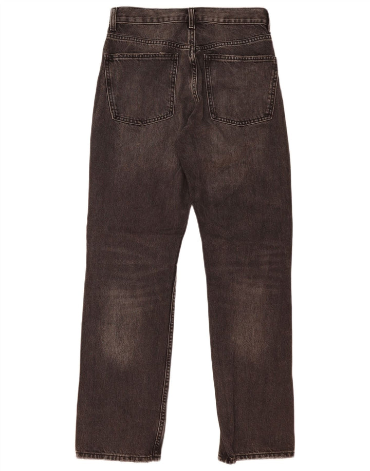 Zara Jeans rectos para mujer EU 38 Small W29 L30 Algodón gris