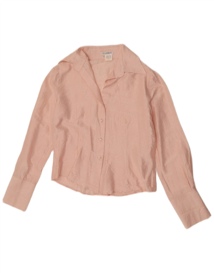 Naracamicie Blusa camisera para mujer UK 44 Seda rosa mediana