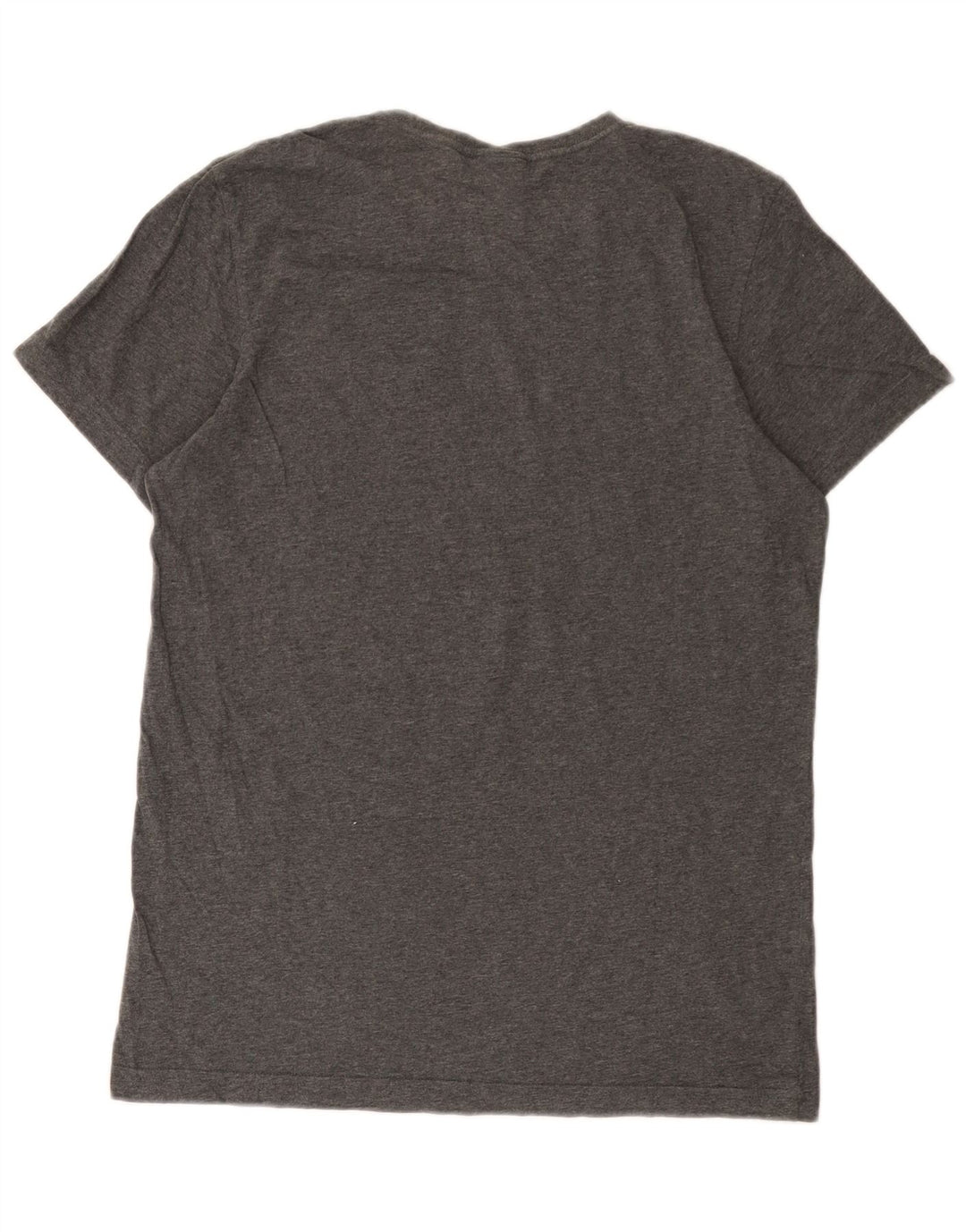 Adidas Hombre Camiseta Gráfica Top Algodón Gris Medio