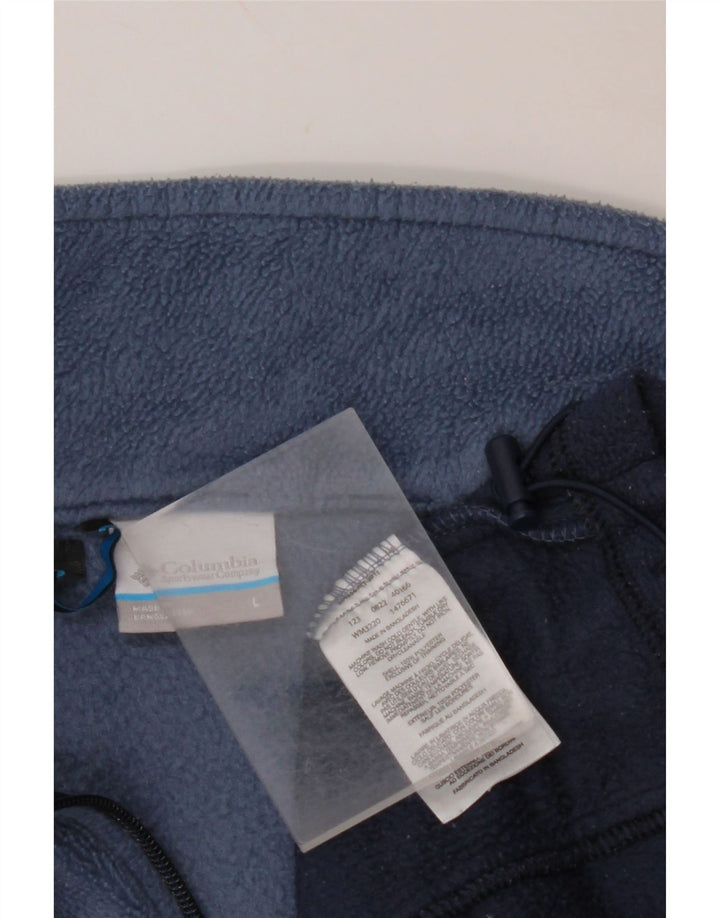 COLUMBIA Mens Fleece Jacket UK 40 Large Blue Colourblock Polyester