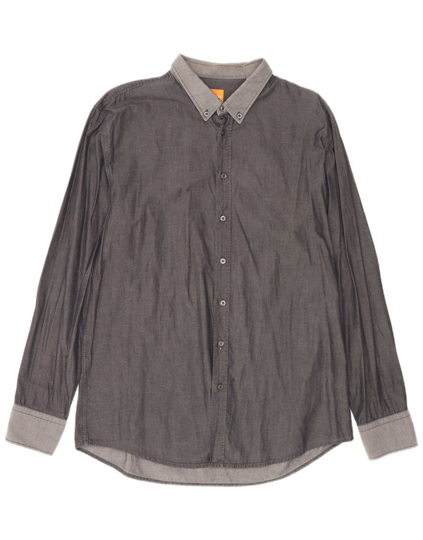 Camisa Hugo Boss Hombre Slim Fit 2XL Gris