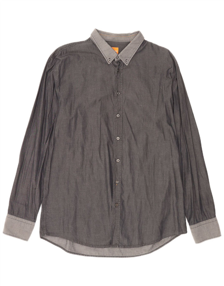Camisa Hugo Boss Hombre Slim Fit 2XL Gris