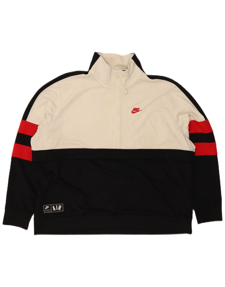 Nike - Sudadera con cremallera de 1/4 para hombre, talla 2XL, color negro, poliéster