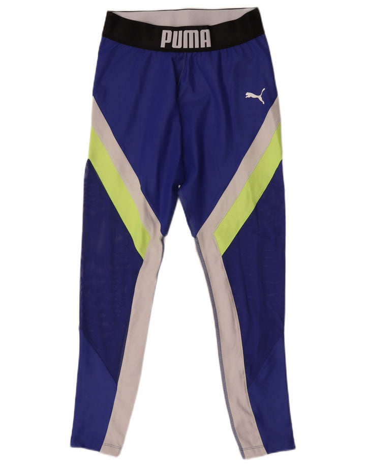 Puma Leggings gráficos para mujer UK 40 Azul medio Colorblock