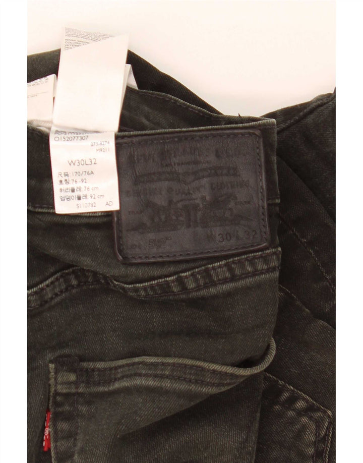 Levi's Jeans rectos 502 para hombre W30 L32 Algodón negro