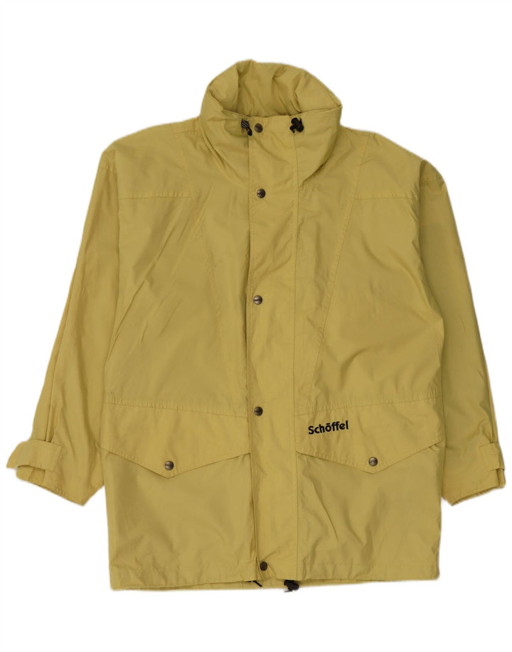 Schoffel Chaqueta impermeable holgada con capucha para hombre UK 36 Small Poliéster amarillo