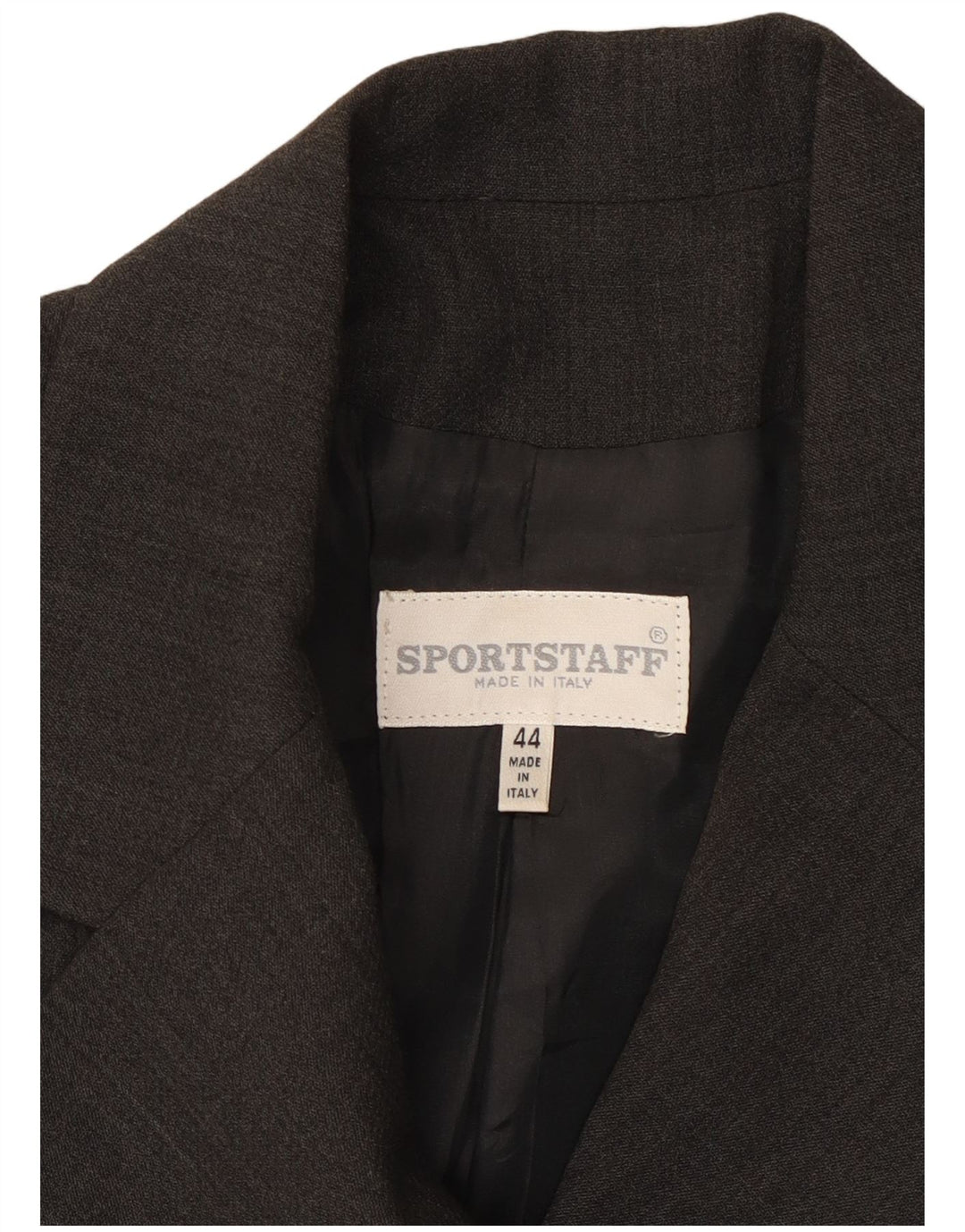 SPORTSTAFF Chaqueta tipo blazer con doble botonadura para mujer IT 44 Lana gris medio