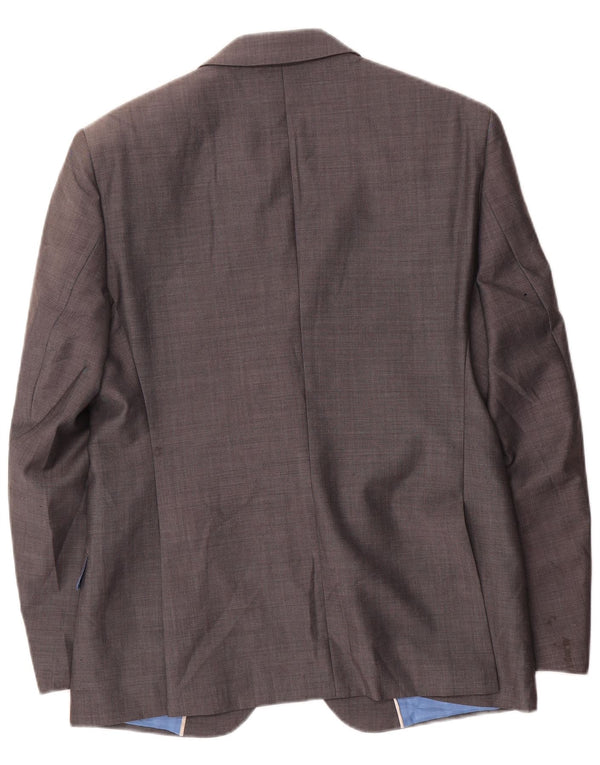 Marks & Spencer Chaqueta tipo blazer de 2 botones para hombre UK 38 Lana gris medio