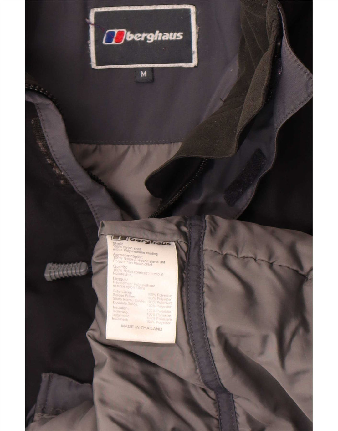 Berghaus Chaqueta impermeable con capucha para hombre UK 38 Medium Black Nylon