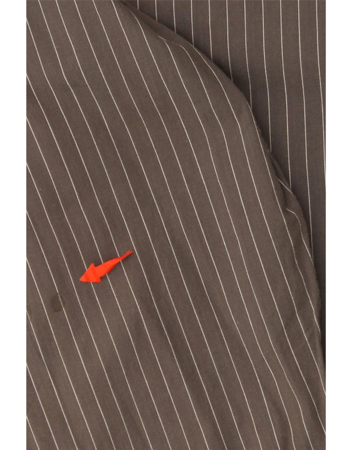 TOM TAILOR Camisa Hombre XL Algodón Rayas Grises